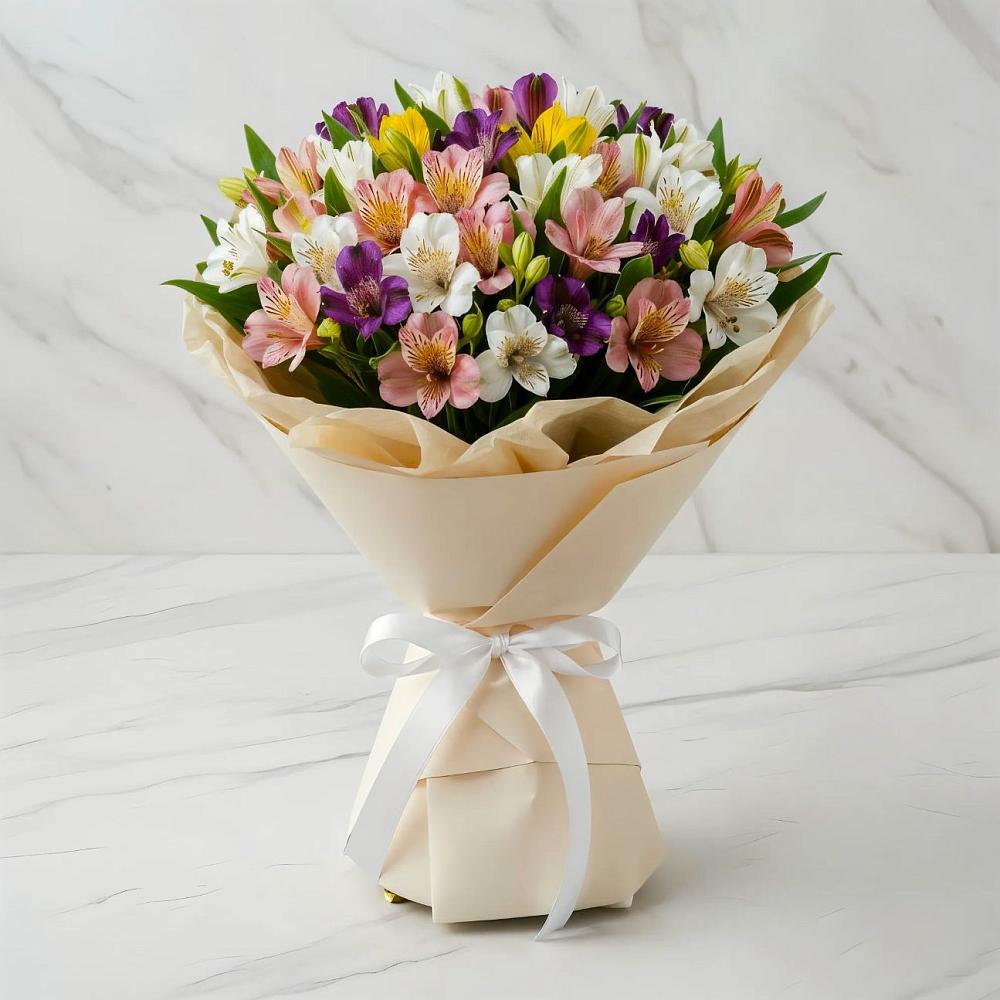 Букет цветов из: Альстромерии в Головино