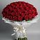 Букет 101 Красная роза Блэк Мэджик в Головино