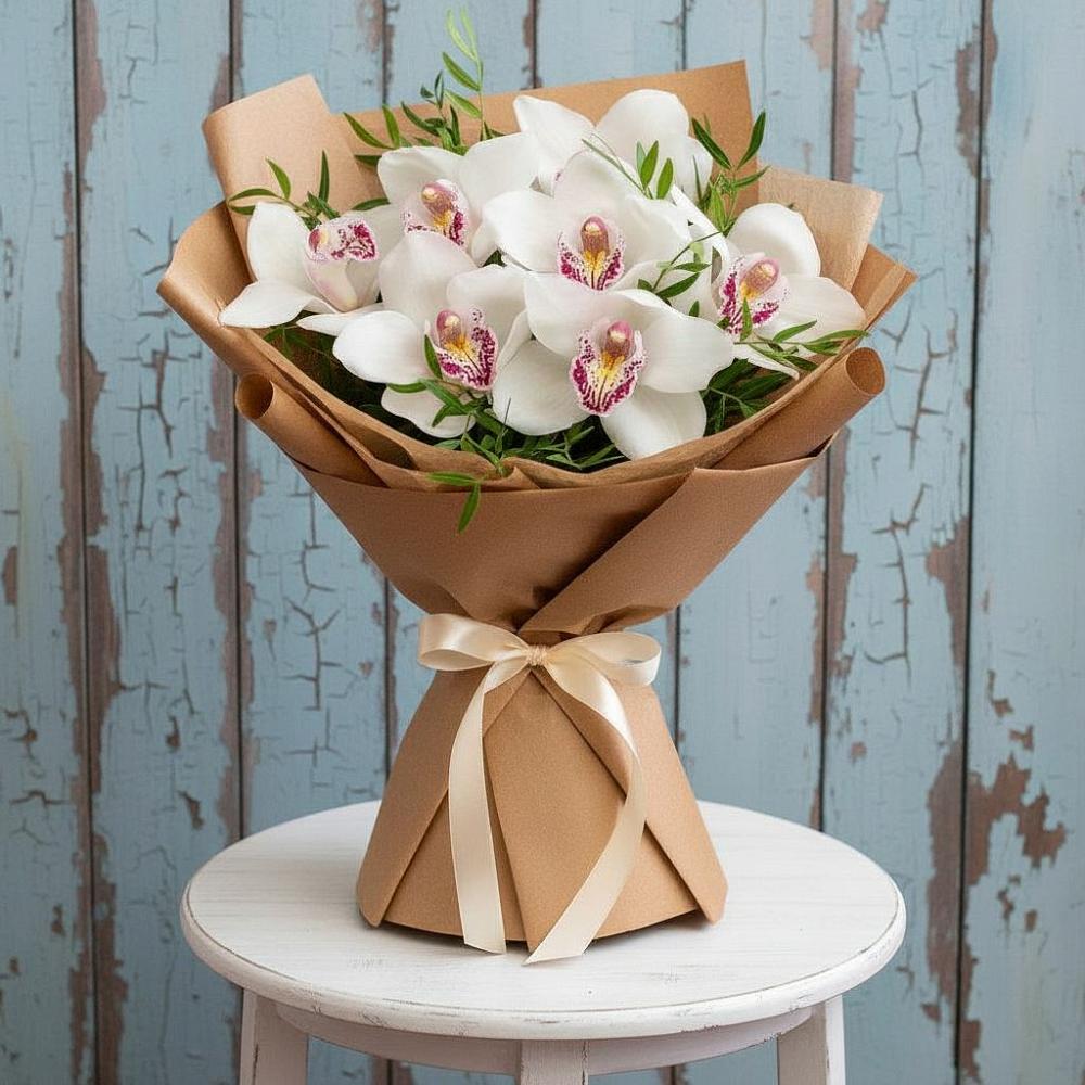 Букет цветов из: Орхидеи и Розы в Головино