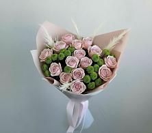 Букет цветов из:  Розы и Хризантемы в Головино