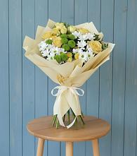 Букет цветов из:  Хризантемы и Розы в Головино