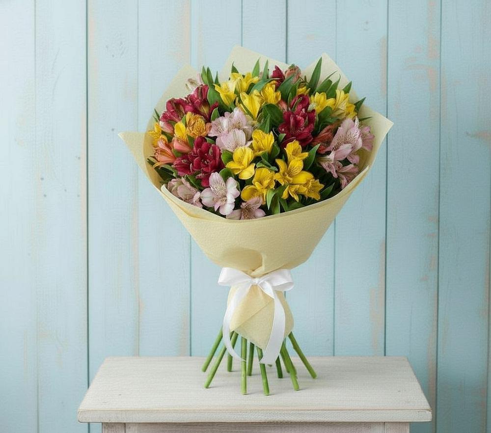 Букет цветов из: Альстромерии в Головино