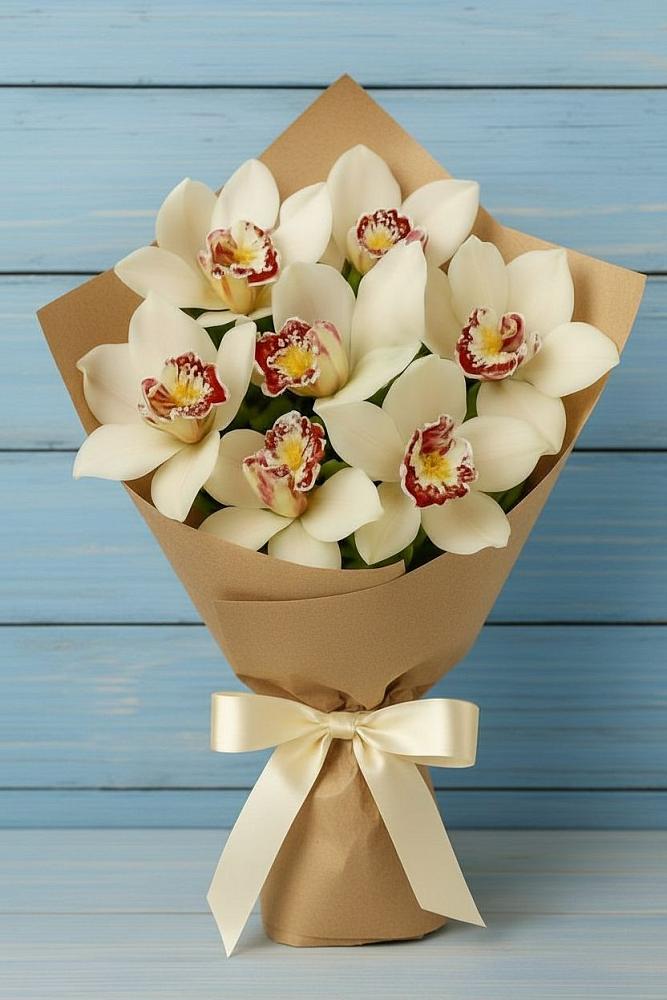 Букет цветов из: Орхидеи и Розы в Головино