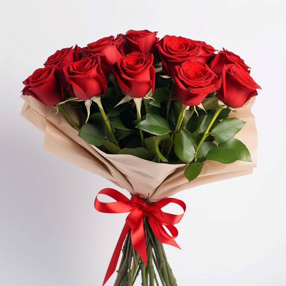 Букет 11 Красных роз Эдлесс Лав в Головино
